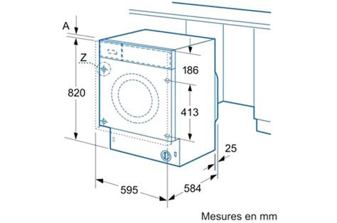 dimension machine à laver hublot|Dimensions des lave.